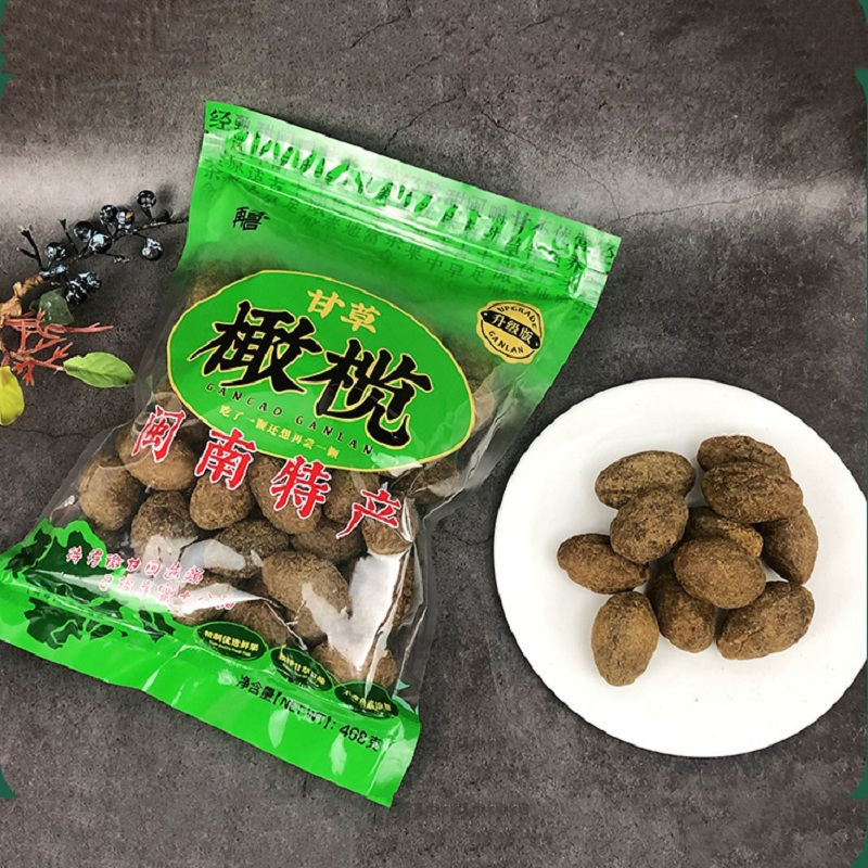 闽南特产再昌甘草橄榄468g袋装漳州蜜饯果干果脯茶配营养解馋零食 - 图0