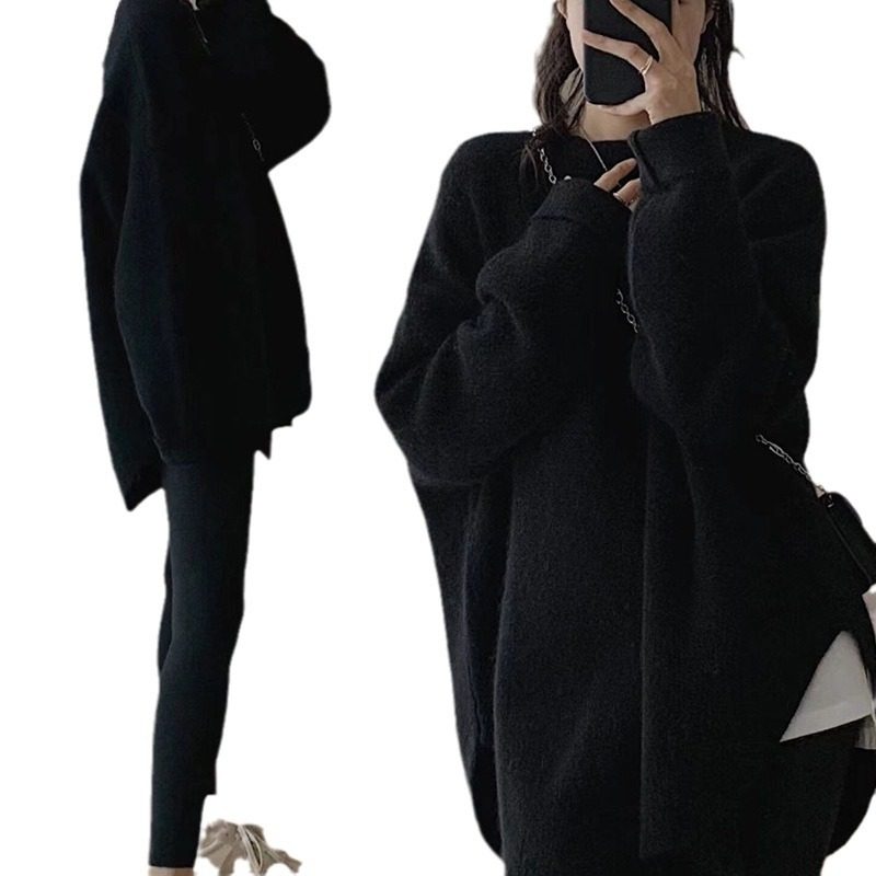 纯色毛衣女秋冬新款韩版宽松慵懒风女士精品内搭时尚针织打底衫潮,淘宝优惠券,粉丝福利购,淘宝优惠卷