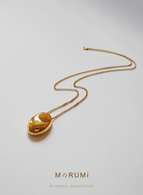 高端不褪色水滴几何INS风毛衣链