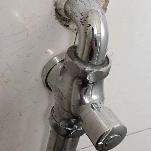 厕所冲水阀手按式蹲便器冲洗阀延时卫生间水阀开关配件按压式开关 - 图0