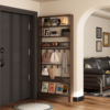 Ultra-thin solid wood bedroom door rear storage rack delivered to your door