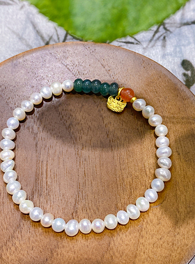 旗袍手串天然珍珠高级