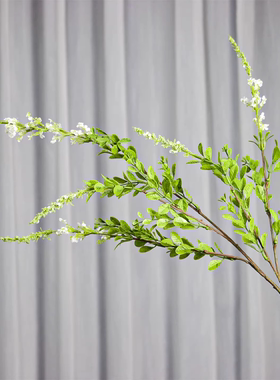 绿色洋苏草仿真花鼠尾草客厅家居插花餐桌摆件插花花艺装饰摆设