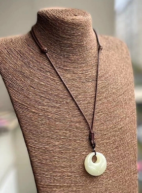 蜡皮绳女士长款可调节玉坠吊坠绳