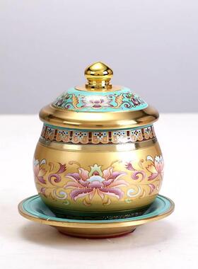 佛具用品大全供奉供具珐琅彩供全铜佛佛前具用品全供奉具家用香炉