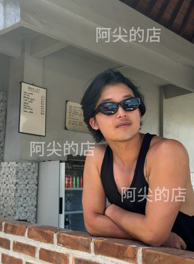阿尖的店｜窄边墨镜男女同款金属墨镜质感超好显贵