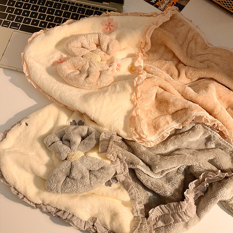 可爱加厚蝴蝶结干发帽女超强吸水速干成人洗头擦头浴帽包头发毛巾,淘宝优惠券,粉丝福利购,淘宝优惠卷