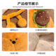 Cute burger bear plush hat for women to keep warm in autumn and winter