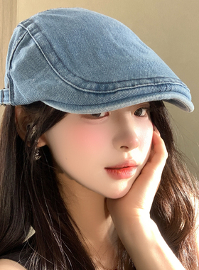 百搭牛仔前进帽女百搭显脸小