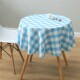 Hotel rectangular plaid tablecloth coffee table round rustic