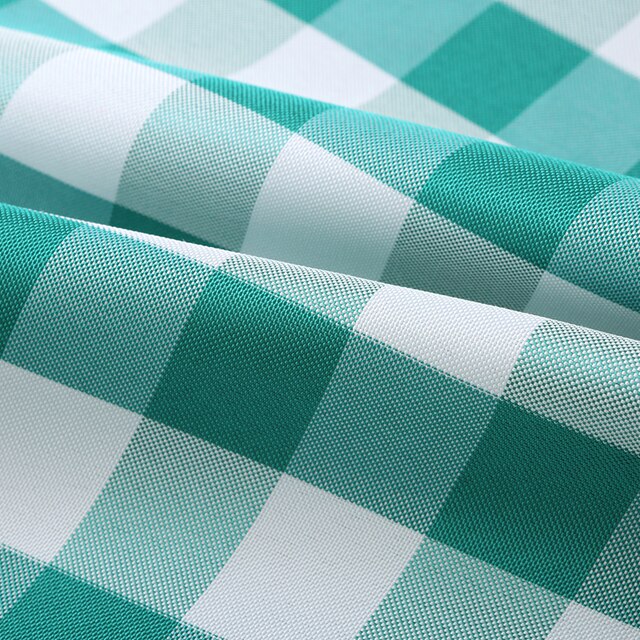 Hotel rectangular plaid tablecloth coffee table round rustic