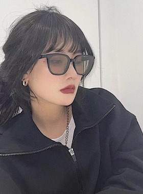 防紫外线茶色黄色方形墨镜