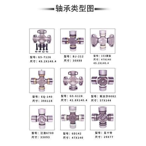 万向节十字轴承面包车专用五菱之光专用荣光专用25X64 LZ11125*64 - 图0