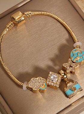 潘家小众轻奢复古梦幻星空手链女