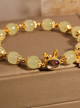 新中式兔子手链女高级感学生手串