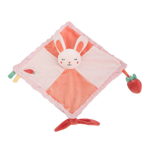 可爱婴儿安抚玩偶小兔子毛绒玩具大象公仔儿童女生睡觉抱娃娃礼物 - 图0