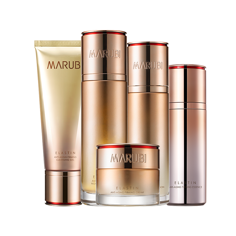 丸美凝时紧致抗皱水乳套装中年妈妈 丸美七柯面部护理套装