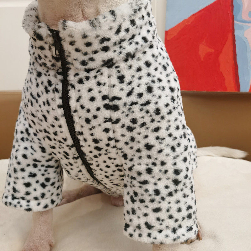 三色豹纹大狗衣服冬季外套保暖单层绒宠物服牛头梗拉布拉多法斗,淘宝优惠券,粉丝福利购,淘宝优惠卷