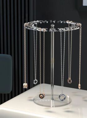 亚克力项链展示架可旋转锁骨链