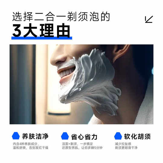 Bailiwei refreshing shaving foam 75ml