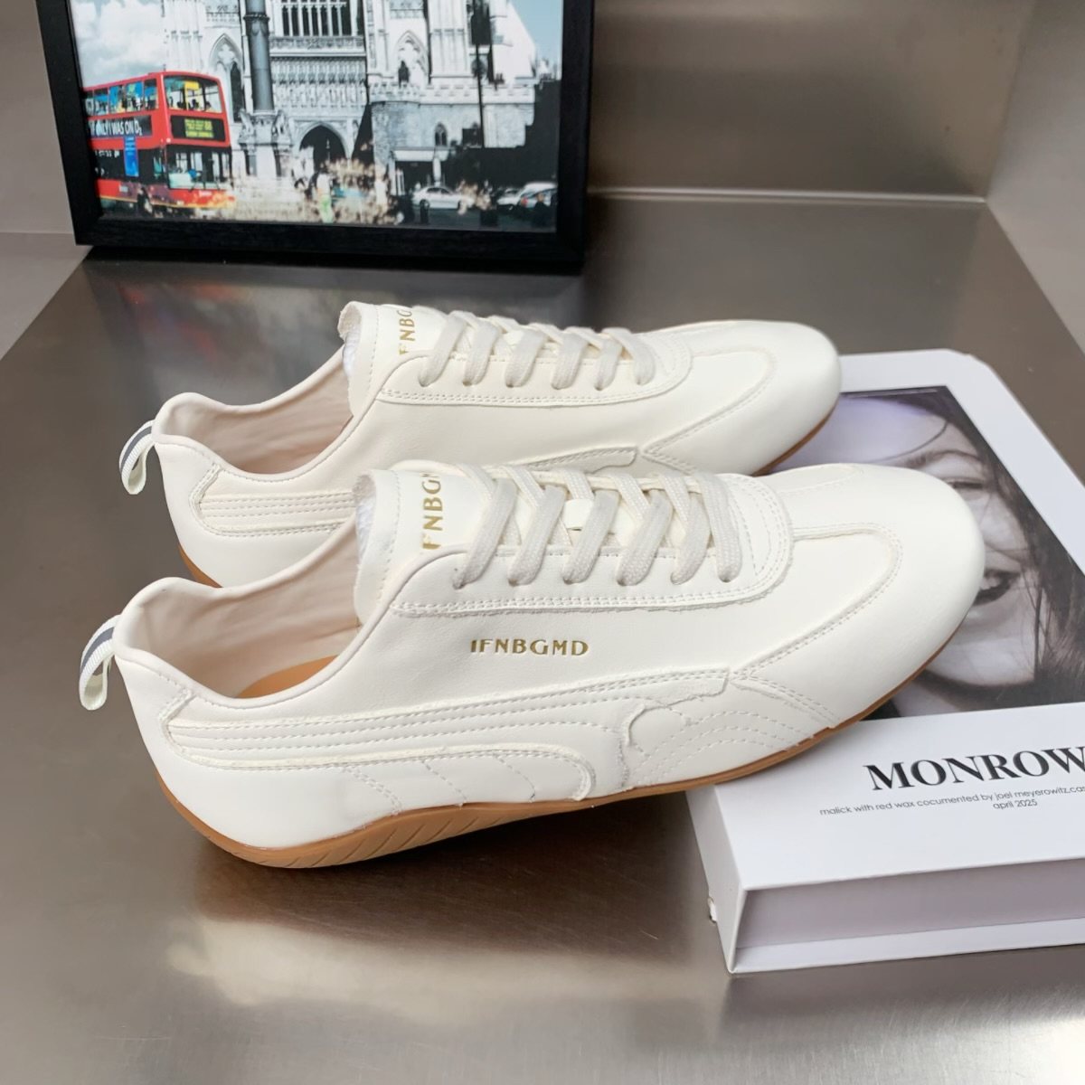 头层牛皮拼色德训鞋女2026春季新款平底时尚休闲百搭运动阿甘鞋潮,淘宝优惠券,粉丝福利购,淘宝优惠卷