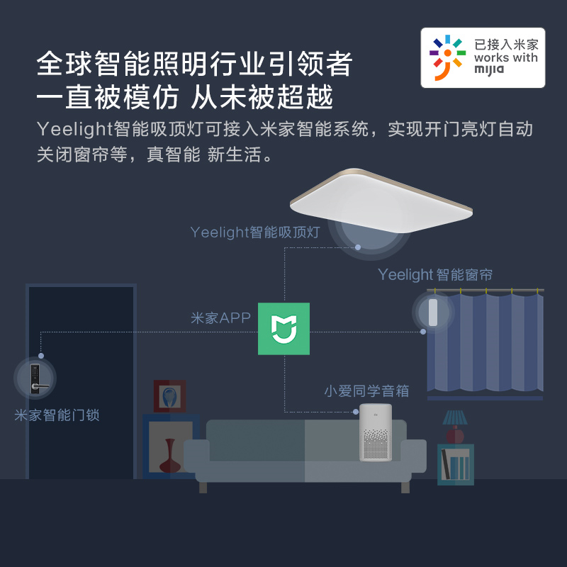 yeelight餐厅吊灯现代简约吧台灯具餐桌极简创意设计长条一字客厅 - 图2