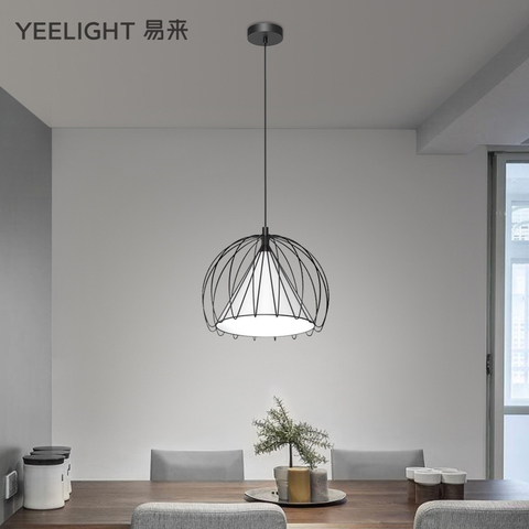 Yeelight餐厅吊灯现代简约吧台创意北欧三头餐吊卧室饭厅灯饰E27