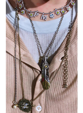 gd权志龙同款雏菊pmo字母笑脸