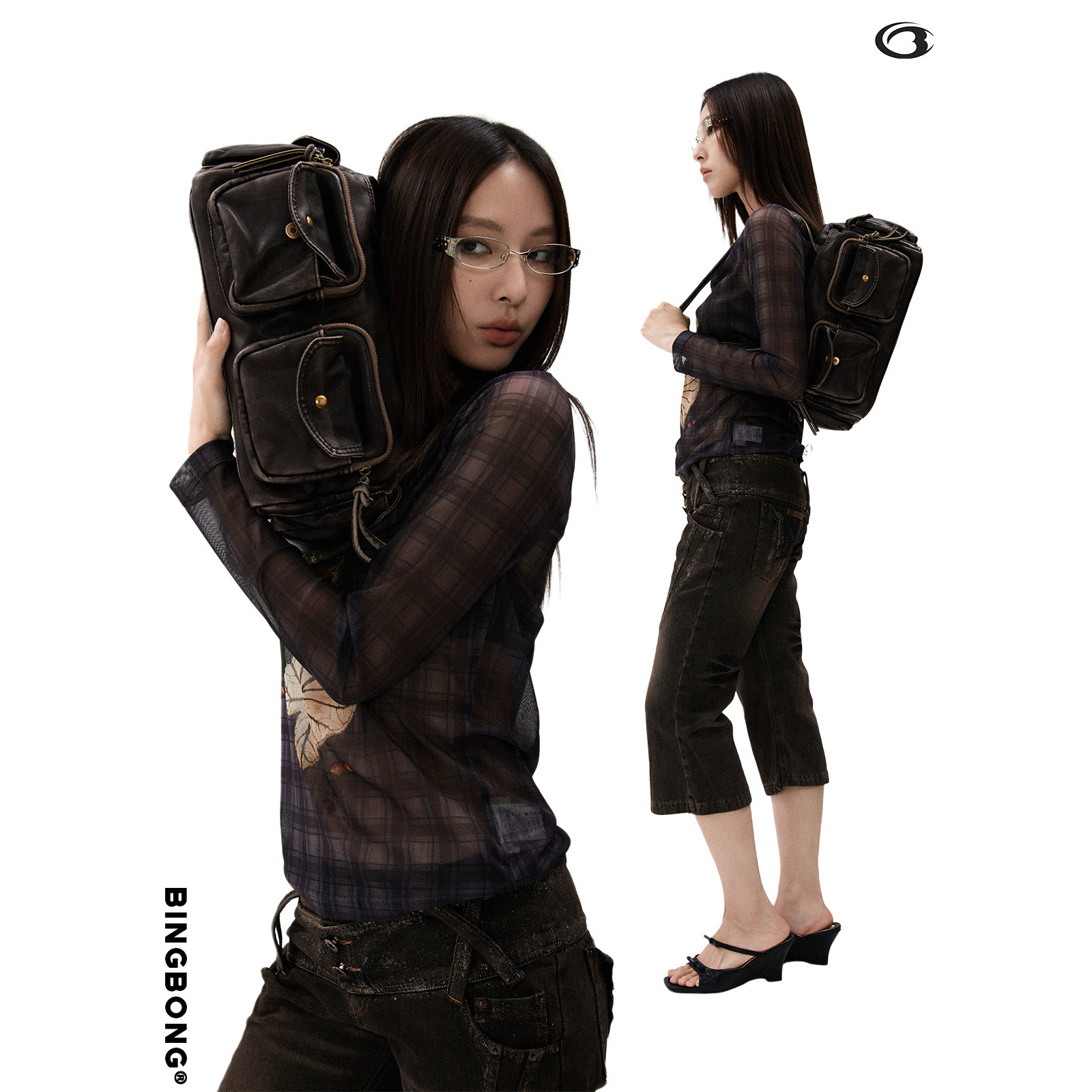 BINGBONG|失落口袋 复古机车腋下包简约多口袋手提包大容量小方包,淘宝优惠券,粉丝福利购,淘宝优惠卷