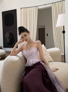 甜酷辣妹珍珠链条双层叠戴项链欧美时尚气质高级多种戴法毛衣链