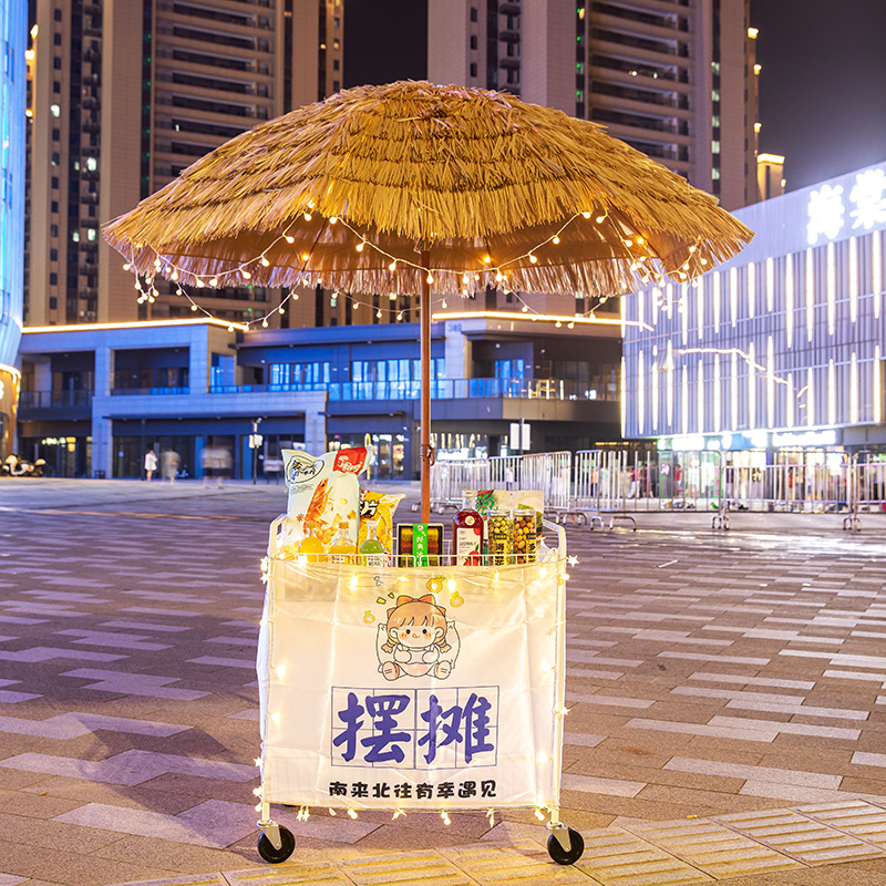 仿真稻草伞大户外遮阳伞折叠太阳伞沙滩伞茅草伞景区伞雨伞庭院伞 - 图1