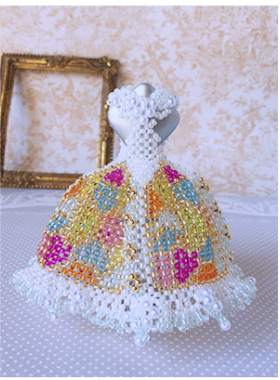 DIY串珠日本东宝珠礼服婚纱TUTU