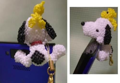 手工串珠进口TOHO米珠材料包史努比雨伞圣诞节狗屋SNOOPY含教程 - 图1