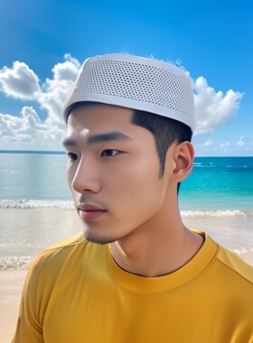 夏季网眼礼帽回族帽子针织帽男士
