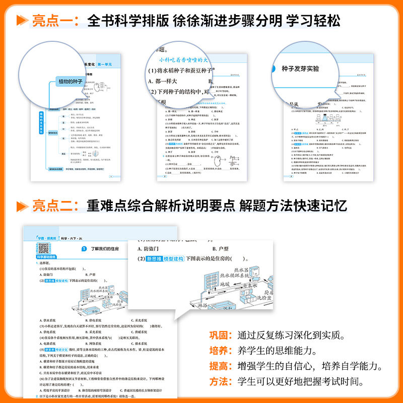 江苏专用 2025秋小学学霸提高班一二三四五六年级上册下册语文数学英语人教版北师大教材同步练习册课堂训练作业本单元测试