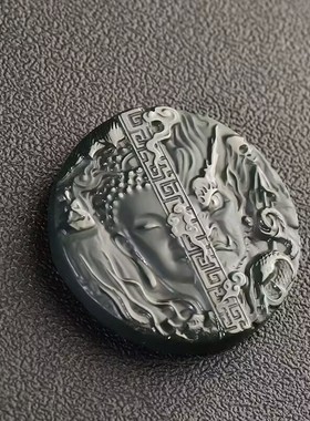 天然和田青玉一念之间挂件