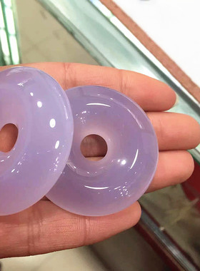 巴西平安扣玛瑙百搭配饰紫玉髓