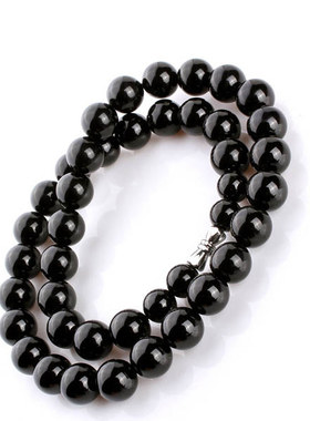 巴西黑色玛瑙项链坠