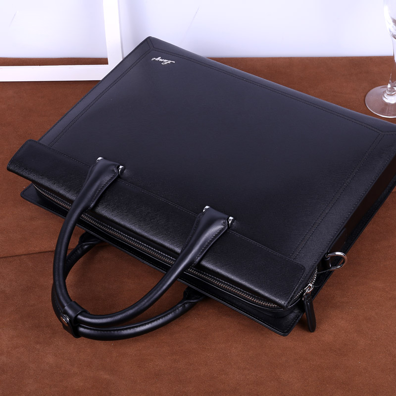 兰琦高档男式商务手提包律师办公用电脑包黑色西装正装包真皮,淘宝优惠券,粉丝福利购,淘宝优惠卷