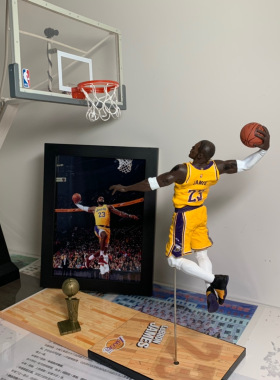 麦克法兰nba2K19詹姆斯20周年湖人队科比  篮球架 乔丹 手办模型