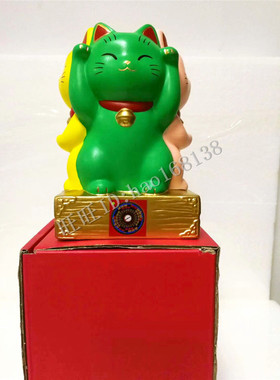 陶瓷树脂猫正版李居明吉祥物猫摆件四面猫存钱罐