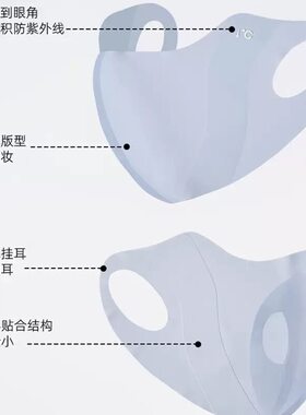 夏季玻尿酸3d无痕立体口罩女防晒