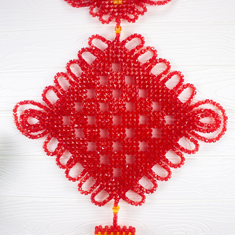 手工串珠家居挂饰办公室客厅装饰喜庆结婚送礼中国结墙壁挂件成品,淘宝优惠券,粉丝福利购,淘宝优惠卷