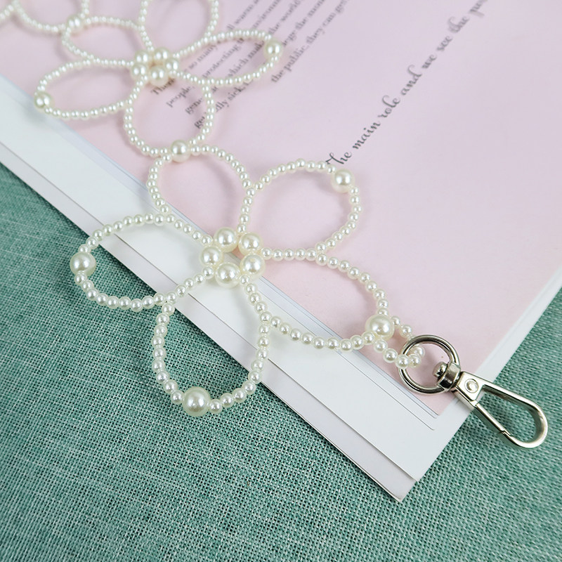 手工串珠珍珠包链成品diy编织花朵包带装饰包包背带ins斜跨包链条,淘宝优惠券,粉丝福利购,淘宝优惠卷