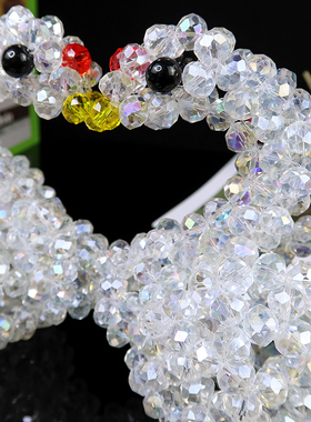 成品串珠天鹅水晶结婚中式桌面礼物