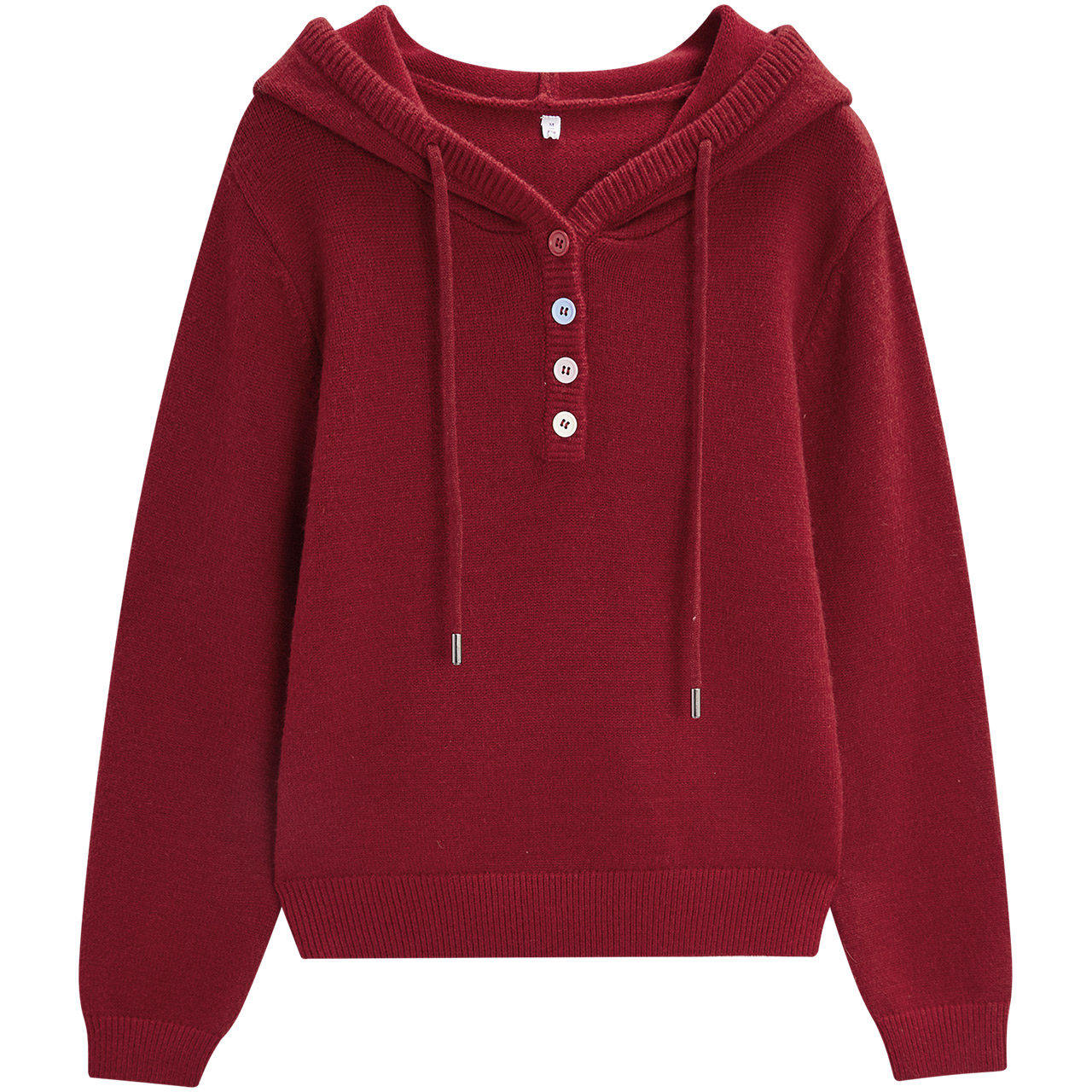 IEF/爱依服【微胖】大码女装2025冬季新款简约休闲风连帽毛织卫衣,淘宝优惠券,粉丝福利购,淘宝优惠卷