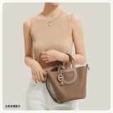 Импортная классическая корзина, портативная вместительная и большая сумка на одно плечо, «сделай сам», из натуральной кожи