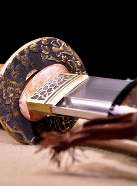 未开刃刀剑高锰钢一体日式刀手工锻打硬剑工艺收藏品冷兵器未开刃