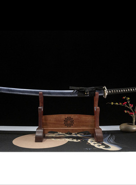龙泉手工锻打高硬度日本刀一体长刀武士道钢刀katana 外贸 未开刃