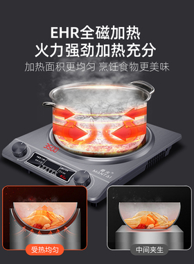 曼太凹面电磁炉家用大功率爆炒